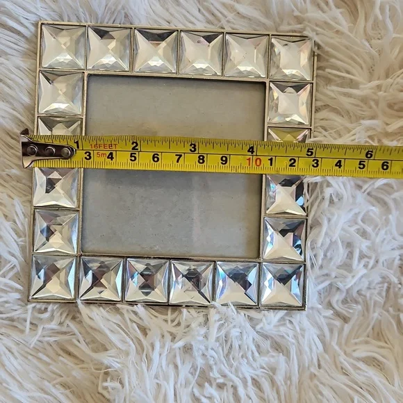 GEMSTONE BLING HOME DECOR SET PICTURE FRAME TRINKET BOXES - Picture 9 of 15